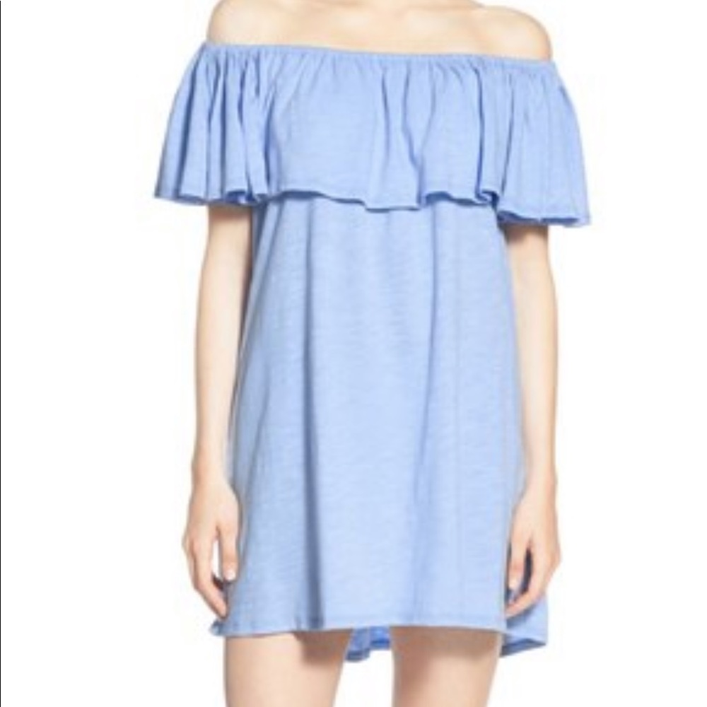Diosa Cotton Off Shoulder Dress XS Rebecca Minkoff